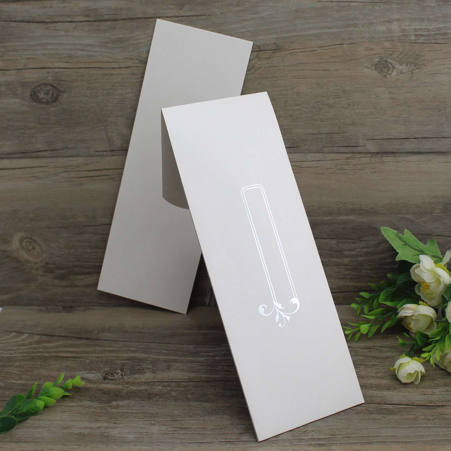 Pocket Invitation Card with Tassel Silver Business Invitation Wedding Invitation Card Customized 